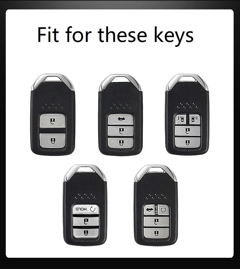 3D чехол для автомобильного ключа из цинкового сплава смарт Honda Civic CR V Accord XR Spirior 2/3/4