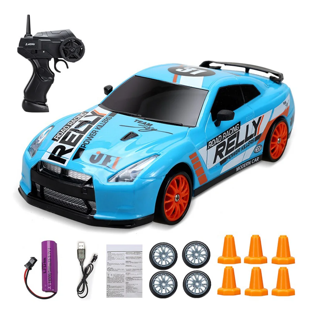 2,4G гоночный автомобиль для дрифта 4WD RC автомобиль для дрифта игрушка модель GTR AE86 автомобиль гоночный автомобиль на радиоуправлении Игрушка для детей Подарки - изображение