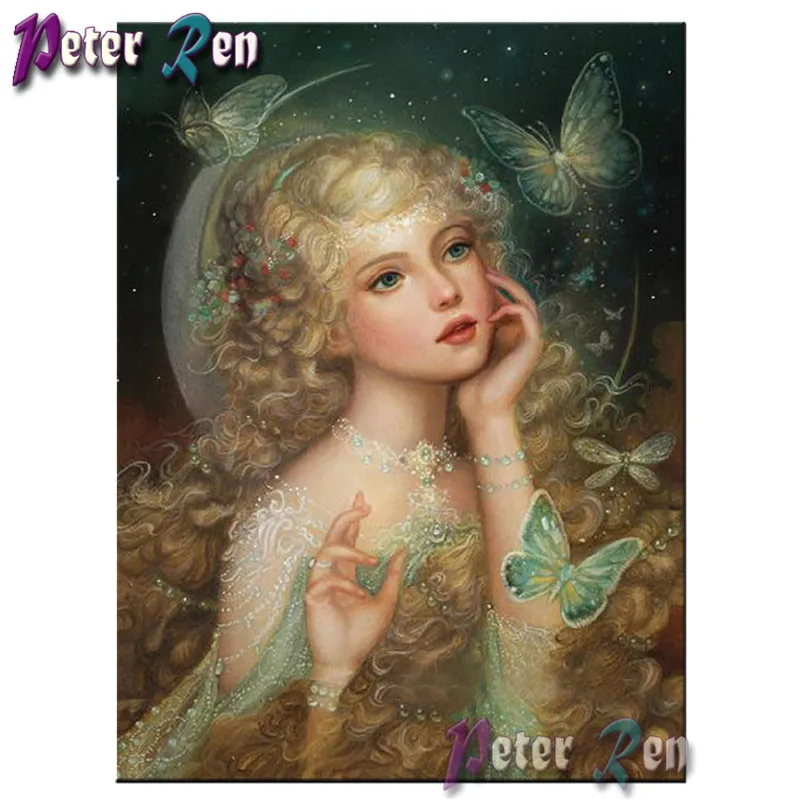 

Butterfly Angel Elf Fairy Diamond Painting DIY full Square\Round Rhinestone diamond Embroidery Mosaic pictures Home Decoration