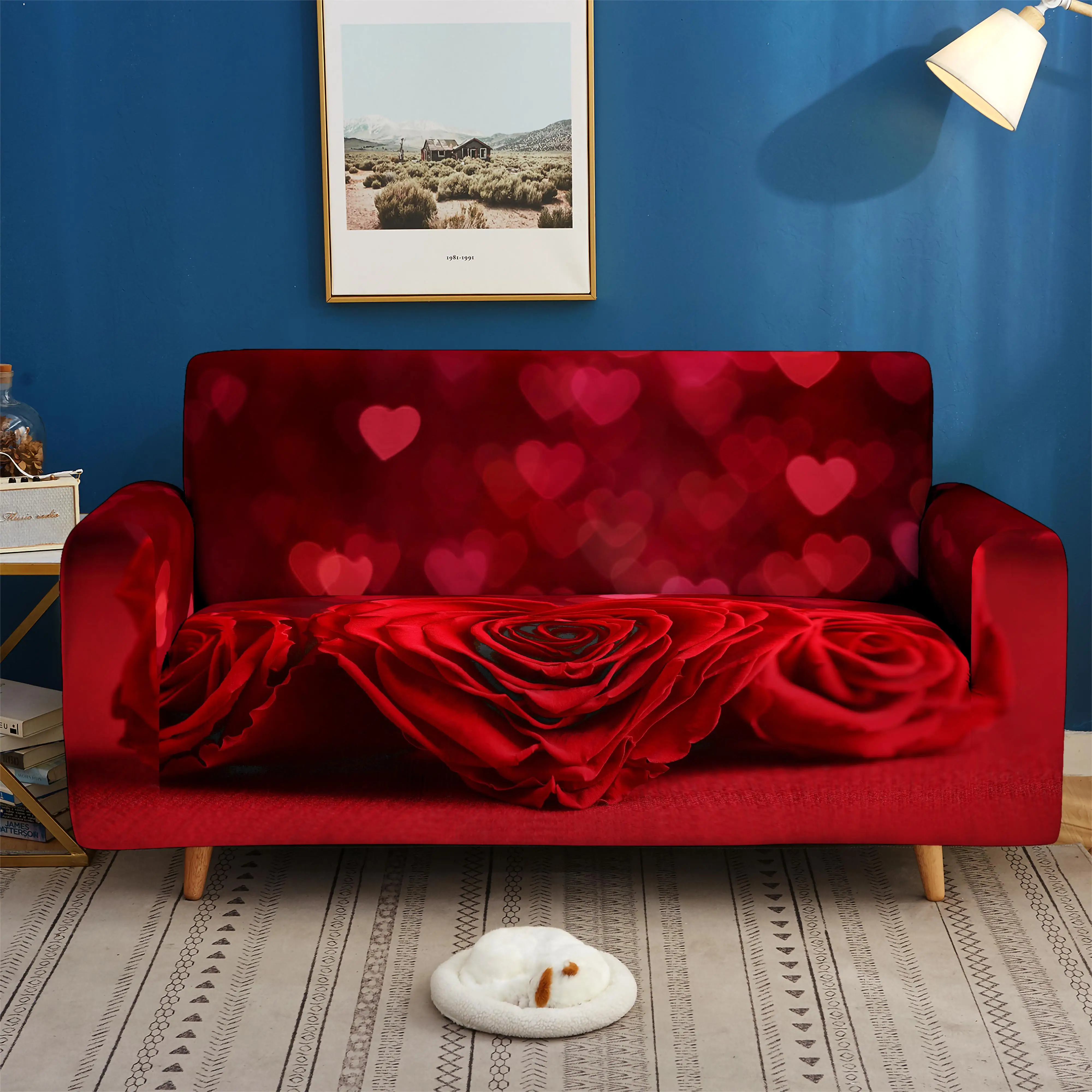 Эластичные разноцветные диванные чехлы покрывало стрейч для софы угловой формы