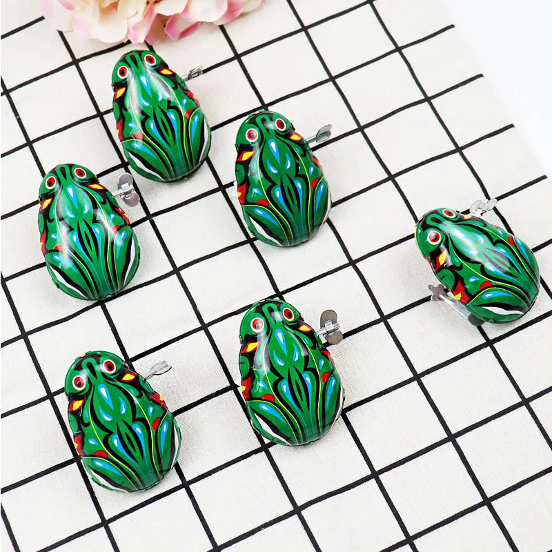 

Детские игрушки классическая заводная лягушка ностальгическая заводная игрушка Ретро игрушки Детский классический пазл обучающие игрушк...