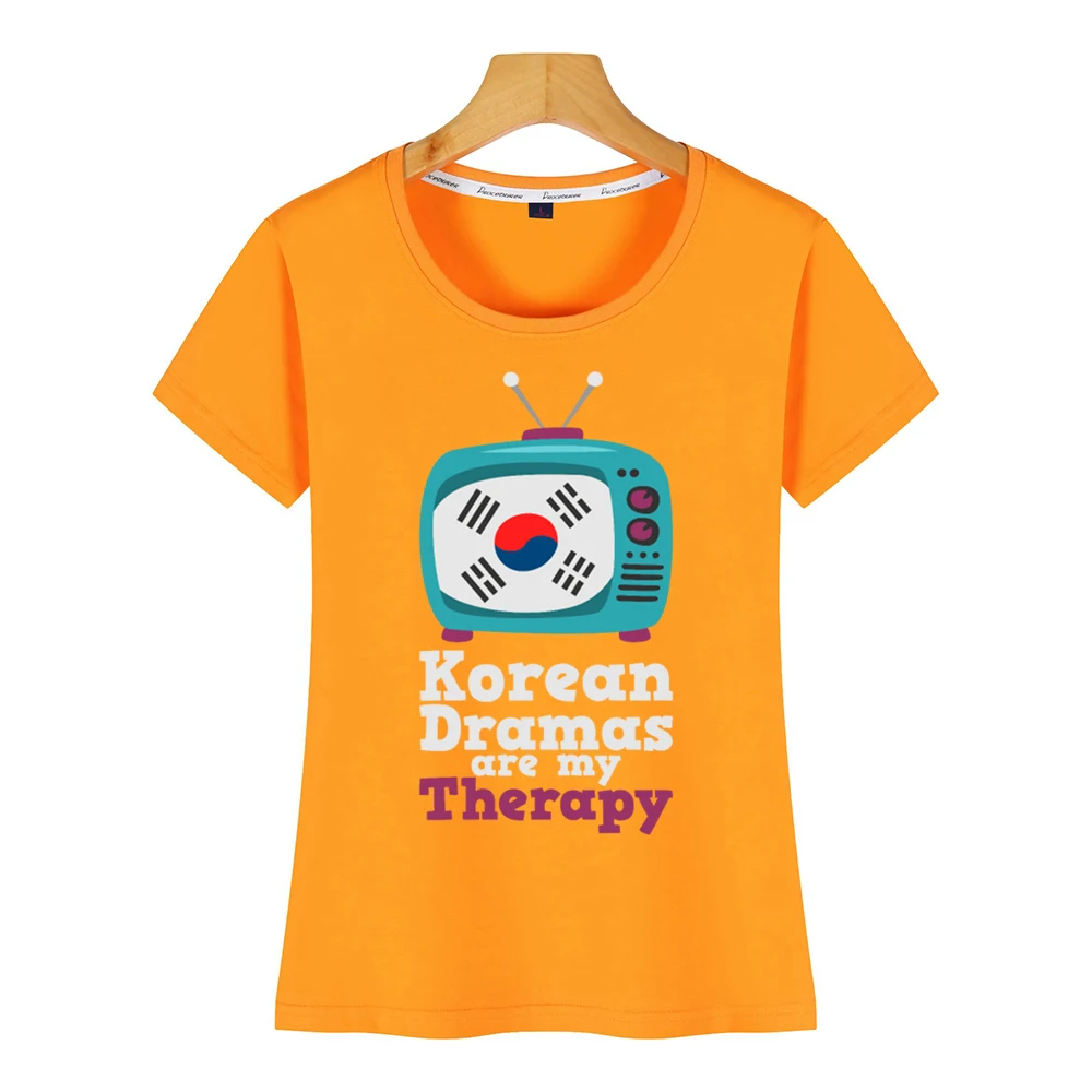 Топы Футболка Для женщин Корейская Драма мои терапии ТВ шоу пикантные Harajuku с