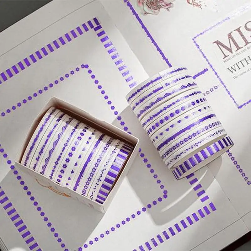 

10Pcs/Set Washi Tape Set Cute Washi Tapes Korean Stationery Washi Tapes Masking Tape Scrapbooking DIY Stationery Office Supplies