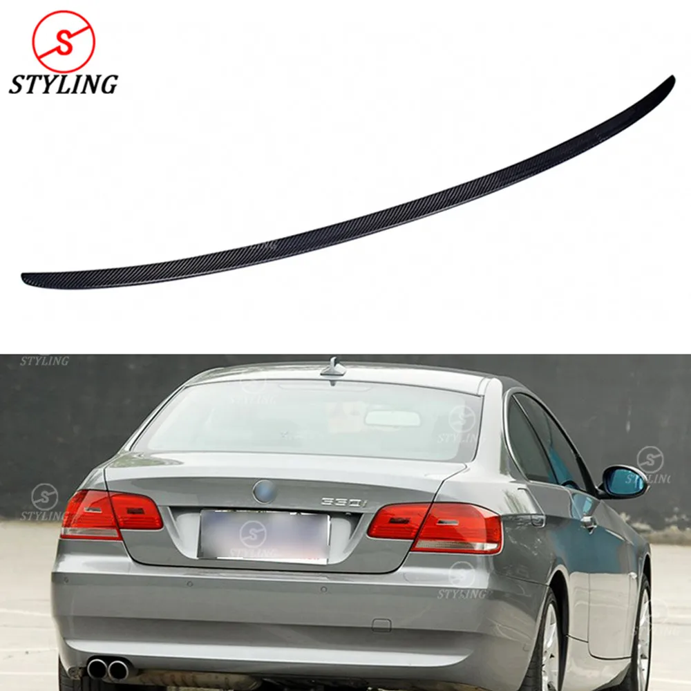 E92 M3 УГЛЕРОДНЫЙ спойлер крыло стиль для BMW Coupe 335i 330d задний багажника 2005 2007 2008 2009 2010