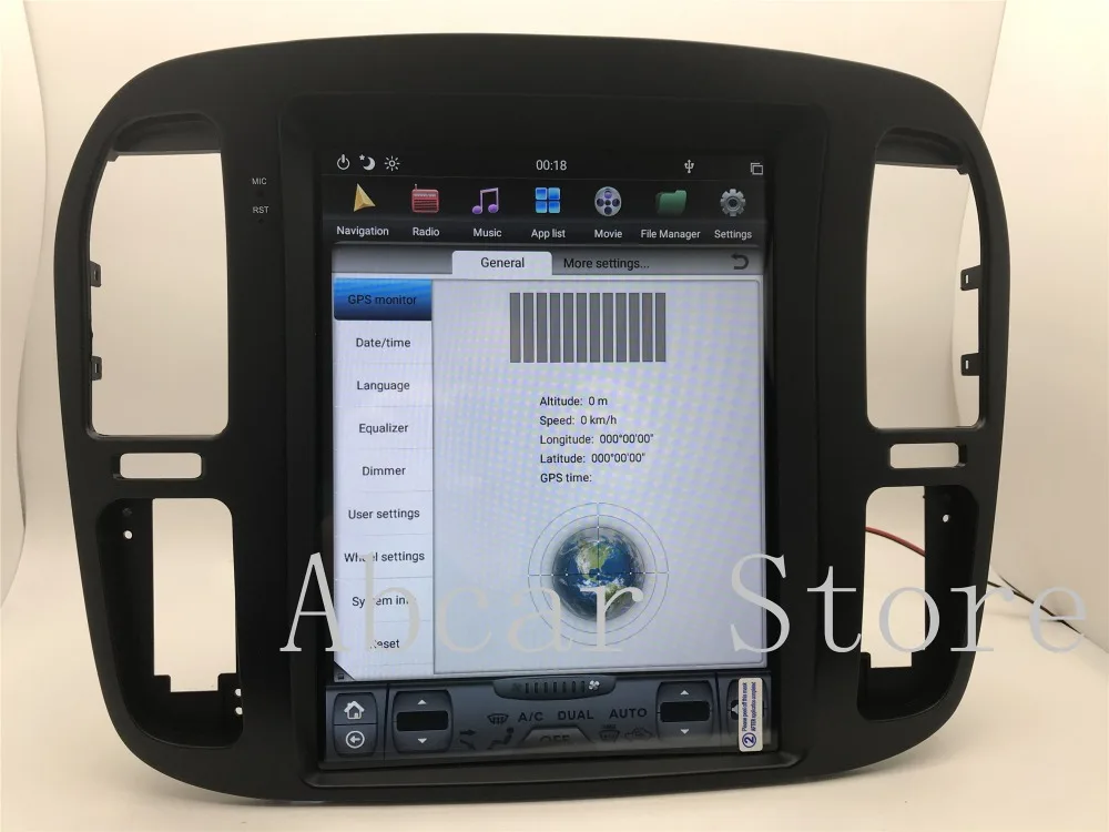 Tesla стиль Android 8,1 автомобильный dvd-плеер gps навигация для TOYOTA LAND CRUISER LC100 LEXUS LX470 1999-2002 радио px6 carplay ips