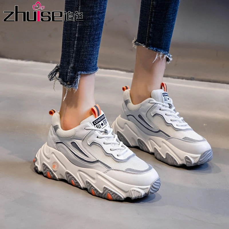 Туфли женские на осень и зиму новинка 2020 повседневные спортивные туфли толстой