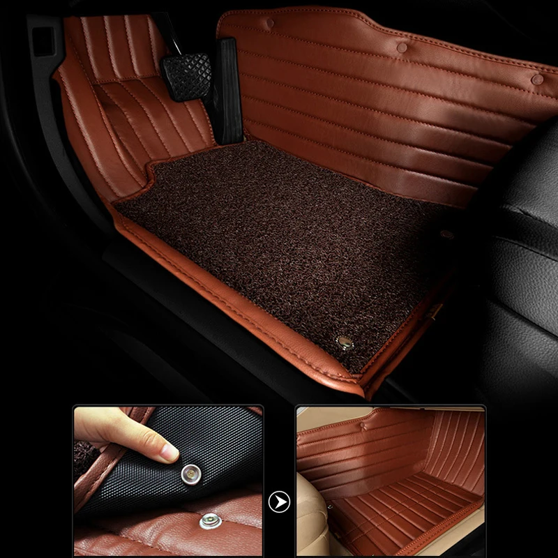 Автомобильные коврики AutoDecorun для Jeep Wrangler патриот компас Grand Cherokee Commander ПВХ кожа |