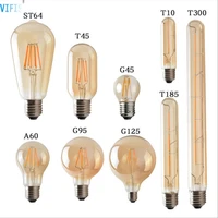 e27 dimmable led bulb 220v vintage filament 4w6w8w retro incandescent decoration lighting lamp 2700k