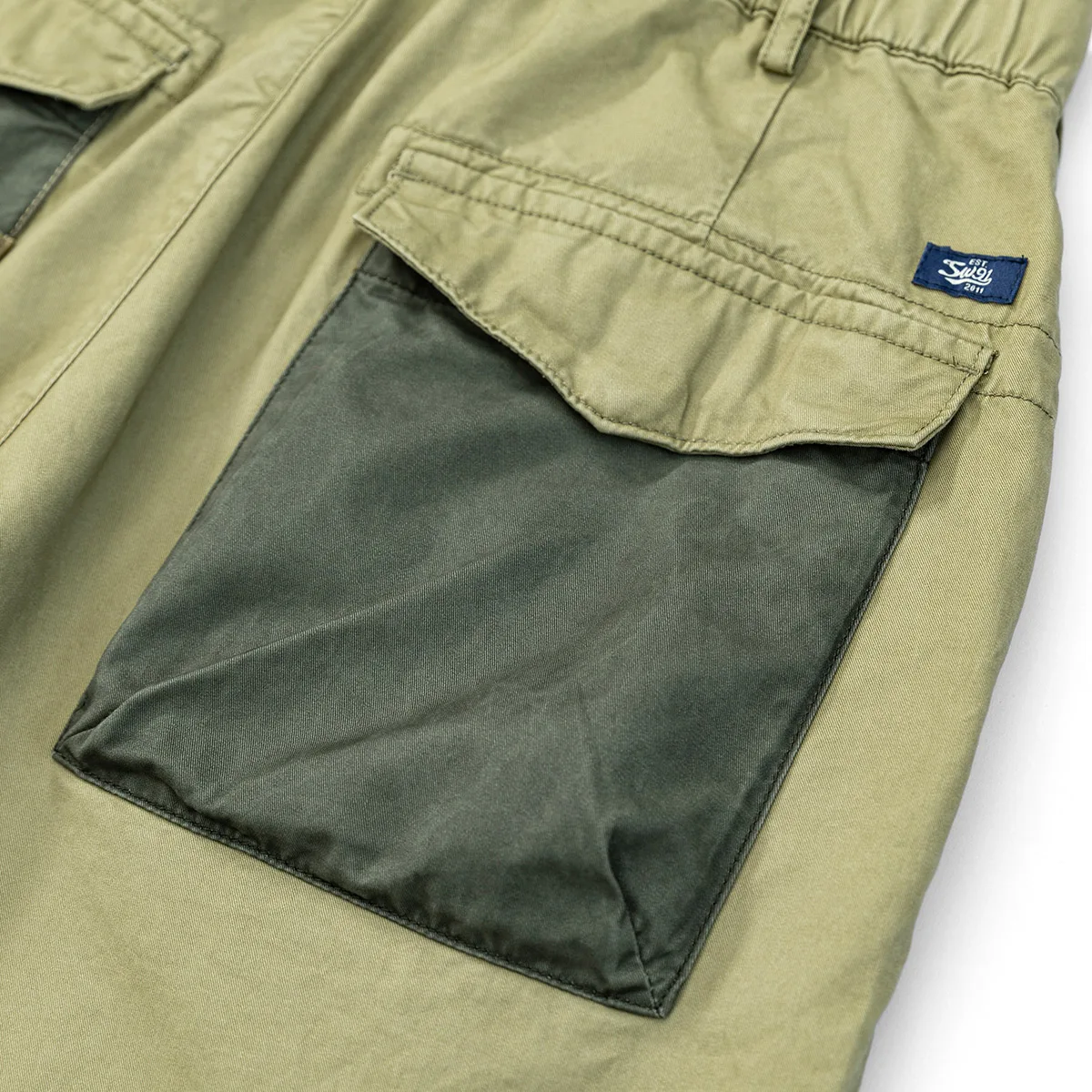 Goede Simwood 2021 Zomer Nieuwe Oversized Cargo Shorts Mannen Patchwork Contrast Kleur Leger Tactische Multi-Pocket Broek SK170632