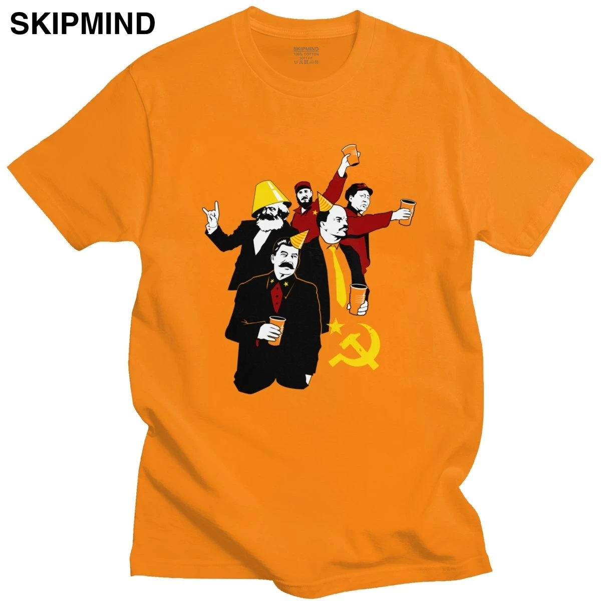 Забавные вечерние мужские футболки из хлопка в русском советском ССР футболка
