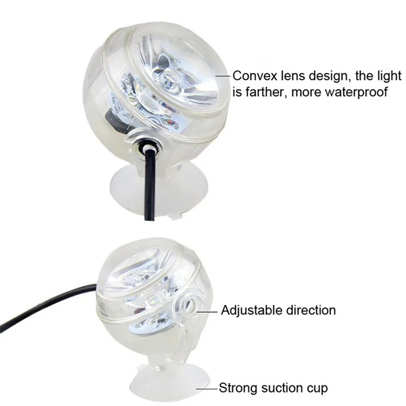 Светодиодный подводный водонепроницаемый светильник с вилкой европейского