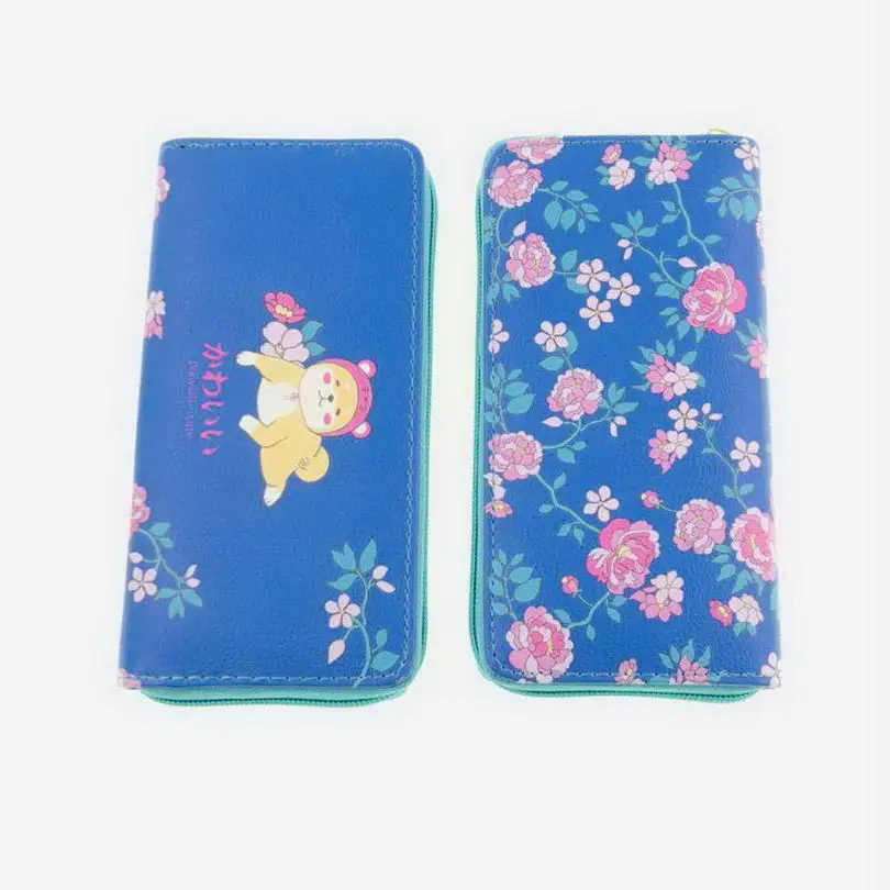 KANDRA Летний Новый женский цветочный принт модный длинный ладонь кошелек дорожный