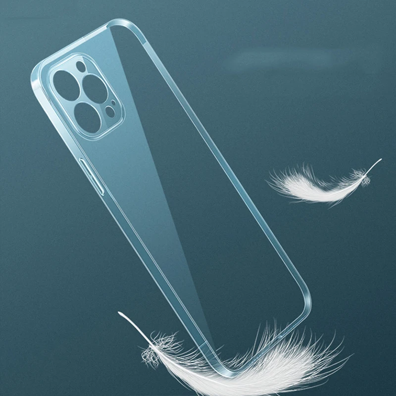 

Transparent Ultra Thin Phone Case For iphone 11 12 13 Pro Max Mini Clear ShockAbsorption 6 6S 7 8 Plus X Xs Xr SE 2020 Case