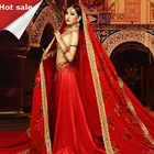 Новинка 2021, фотография, фотоодежда, индийский костюм невесты сари, танцевальный красный индийский костюм сальвар, костюм сальвар камиз, сари, платья, костюмы