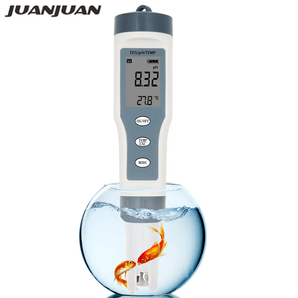 

Цифровой измеритель температуры 3 в 1 TDS PH тестер PH Карманный тестер качества воды для питьевой водяной гидропонный аквариумы Скидка 40%
