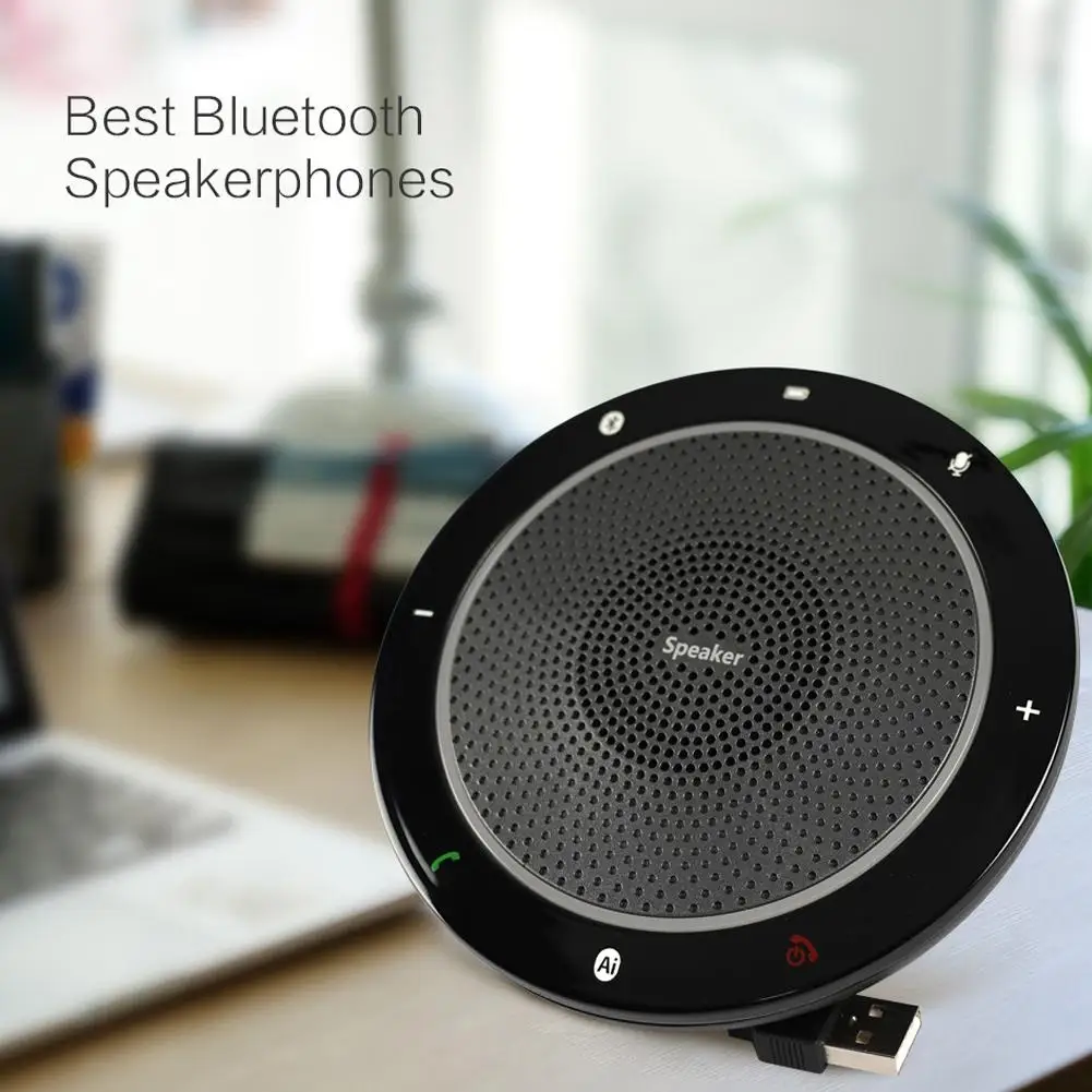 

Bluetooth Conference Microphone USB Omni-direction Audio Pickup Speakerphone
