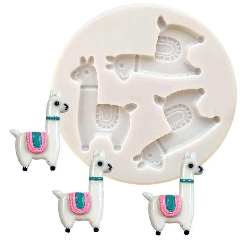 Llama силиконовая форма для торта рисунок альпака паста сахарного ремесла