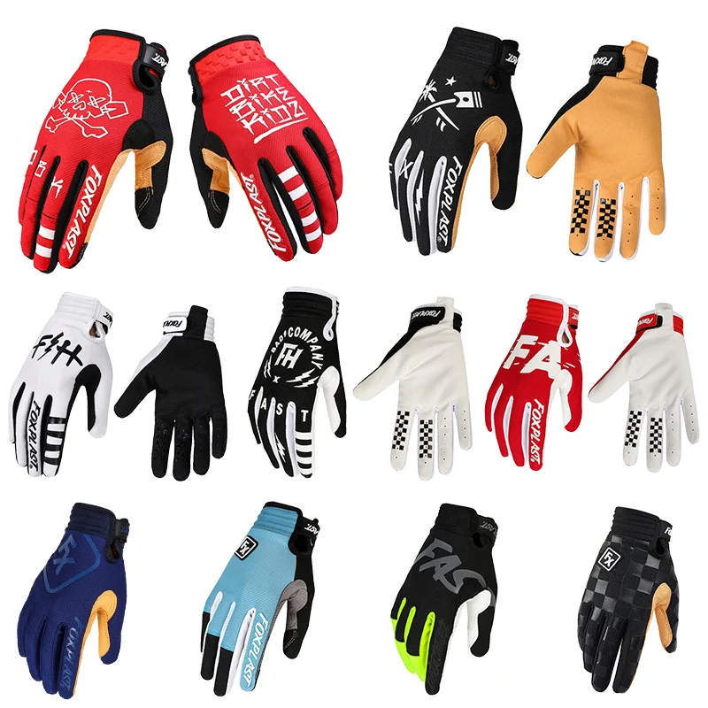 

FOXPLAST Motorcycle Gloves MX BMX MTB Motocross Cycling Gloves Off Road Racing Pro Downhill Sport Bike Bicycle Riding Glove