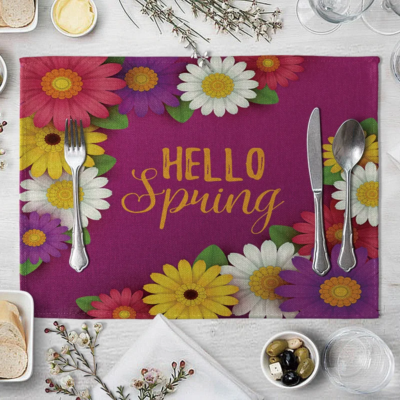 Ромашками Кухня обеденный Коврики на стол подставки под чашки подставка в стиле