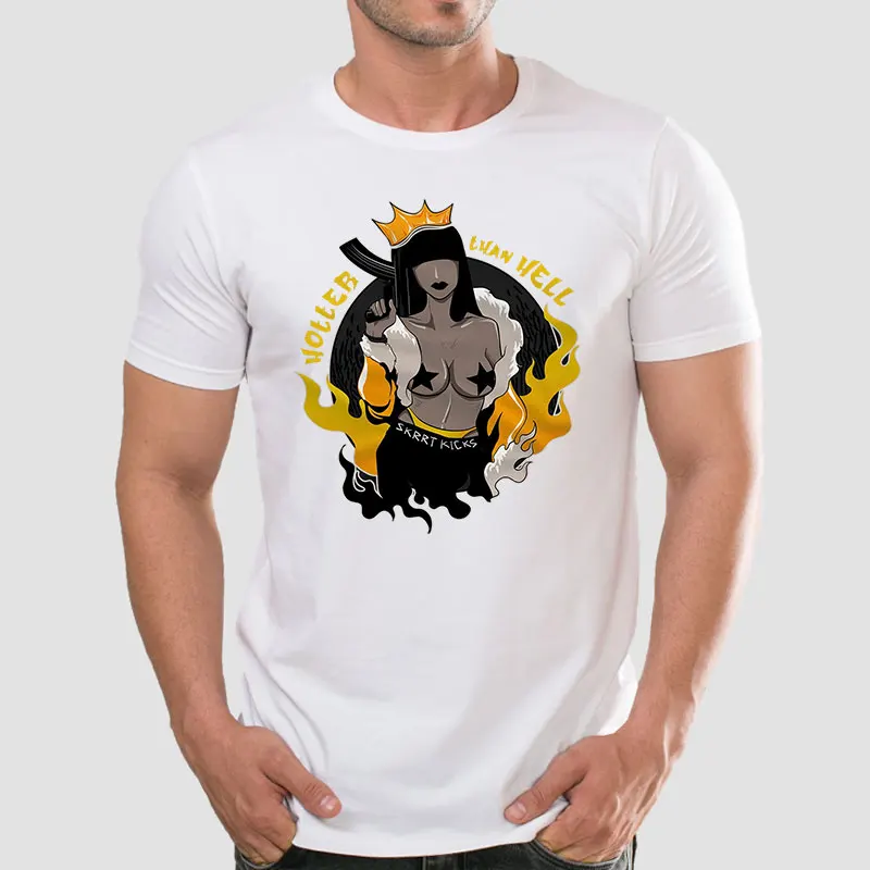 

Wholesale Mens Fashion Clothing Hotter Than Hell Air J 12 Retro Sneaker Streetwear Unisex T-Shirt 100 Cotton Graphic Tee