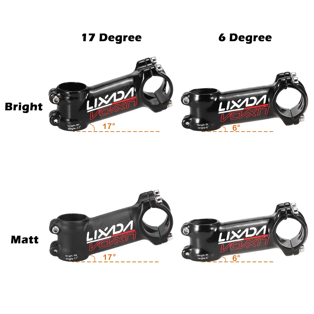 Велосипедный стержень Lixada легкий руля из углеродного волокна для горных и