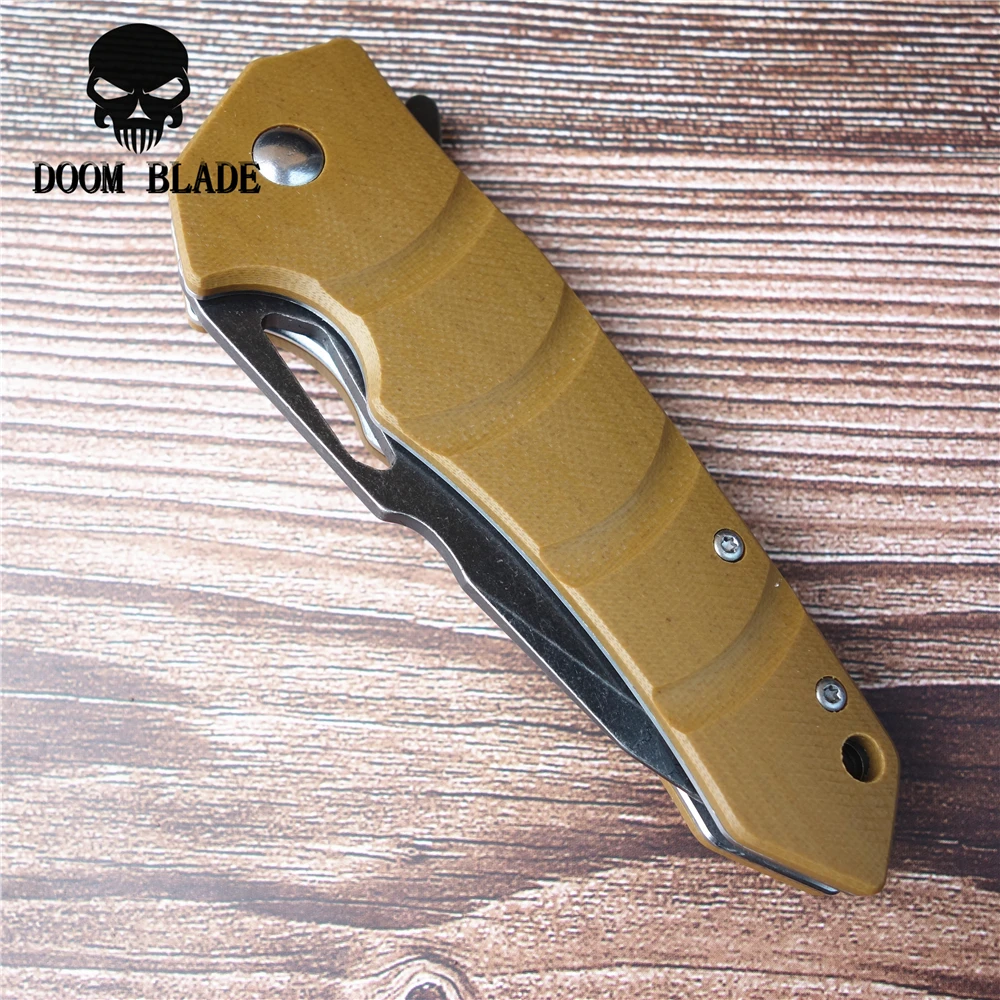 Складной нож из нержавеющей стали толщиной 203 мм высококачественный охотничий D2