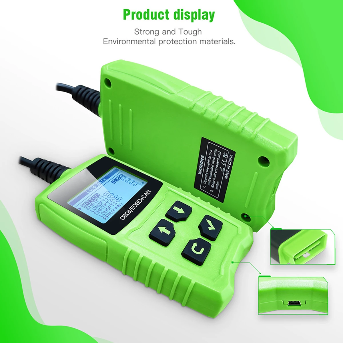 Диагностическое устройство с ЖК-дисплеем для JD101 OBDII EOBD 2 4 дюйма сканер кода OBD