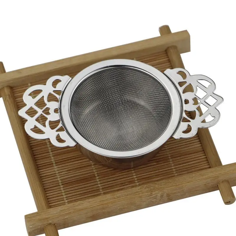 

new Tea Leak Filter Reusable Lace tea drain stainless steel metal tea infuser tea strainer divider Kitchen Tea Accessories