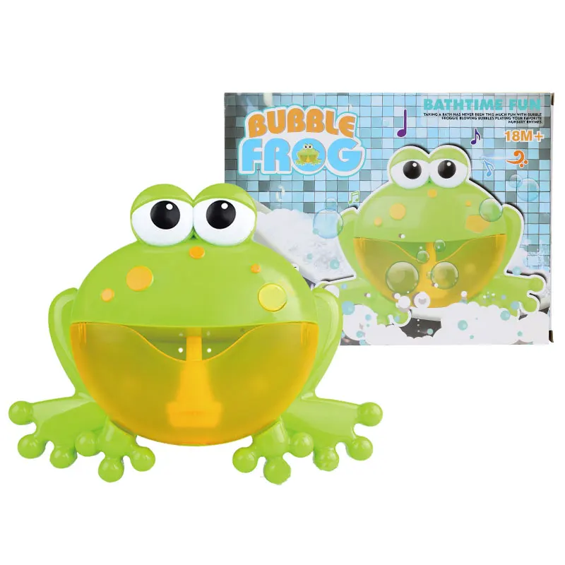 frog with box Детская игрушка для ванны пузырчатая лягушка и краб пузырьки мыло для детей пузырьковая игрушка машина для ванны забавные Пузырьковые жидкие Игрушки для ванны для детей - Цвет: frog with box