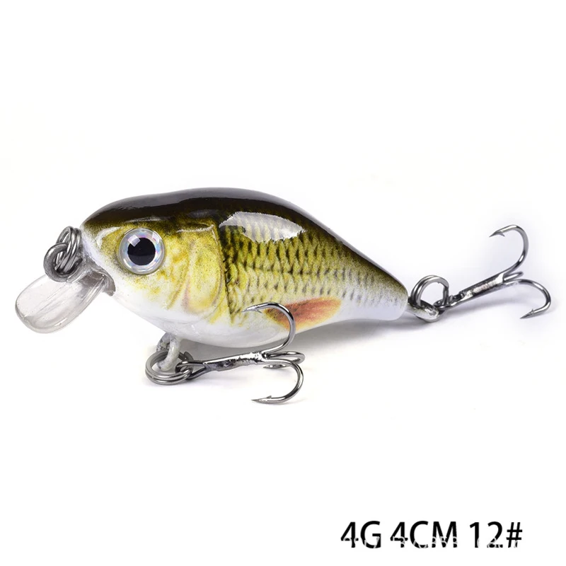 GLEEGLING 3 шт./лот мини приманка Minnow для рыбалки 4 см 4g кривошипная жесткая