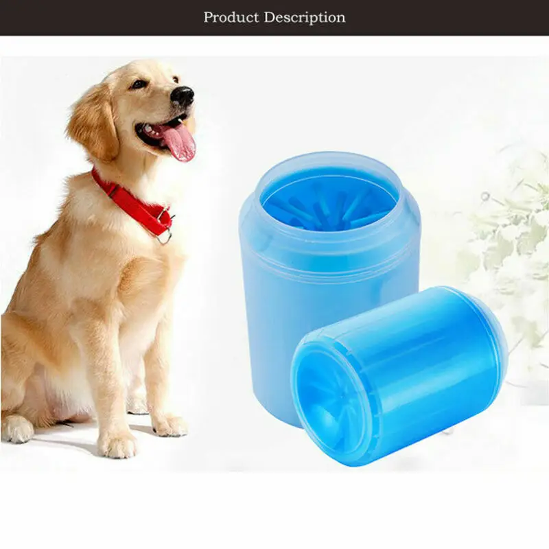 Dog Paw Cleaner Cup Soft Silicone Combs Portable Pet Foot Washer Clean Brush Quickly Wash Dirty Cat Cleaning Bucket | Дом и сад