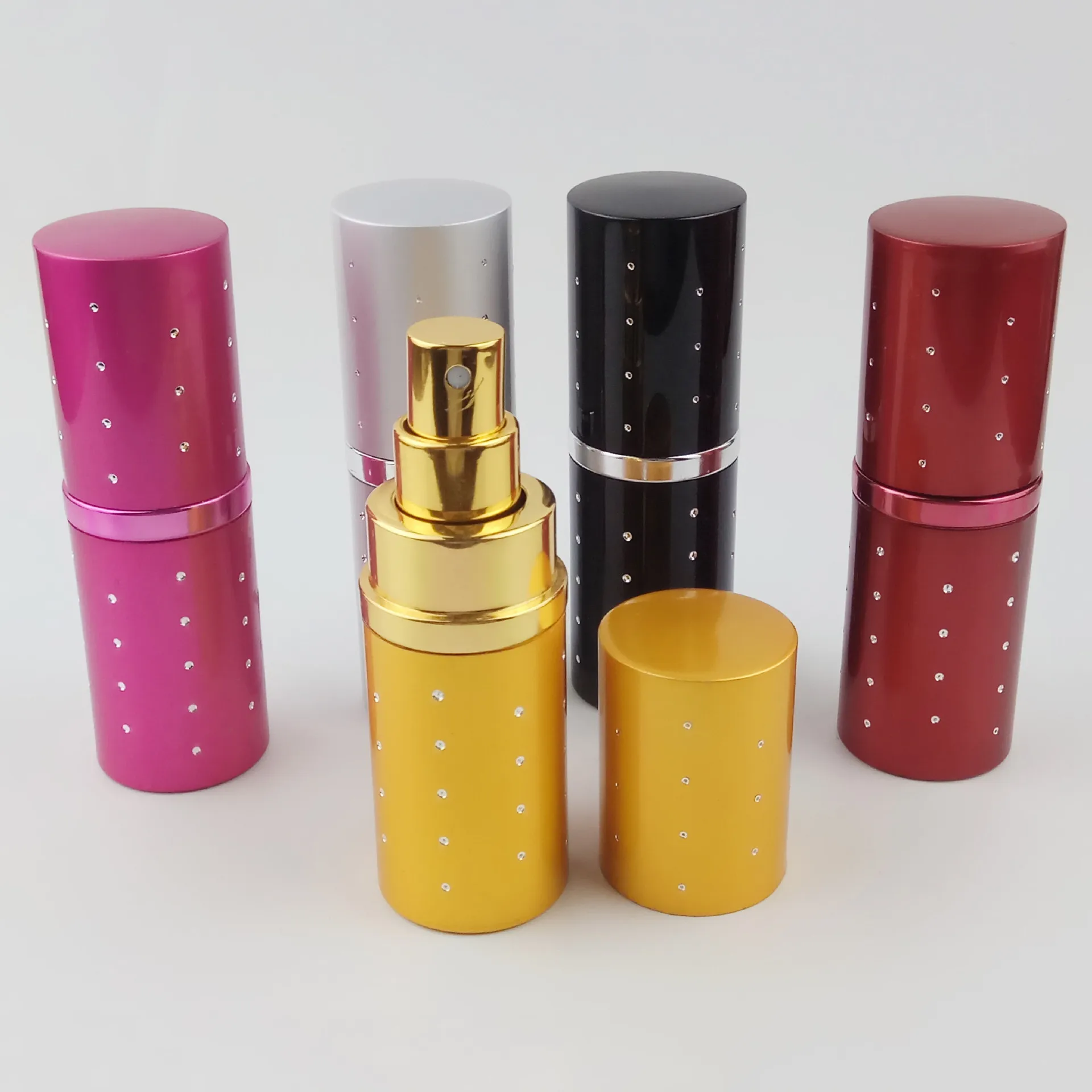 Портативный 20 мл дорожный мини-контейнер алюминиевый многоразовый парфюм пустая