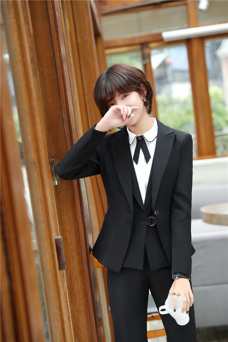 Темно-синие официальные комплекты со штанами с 3 предмета в комплекте куртка +