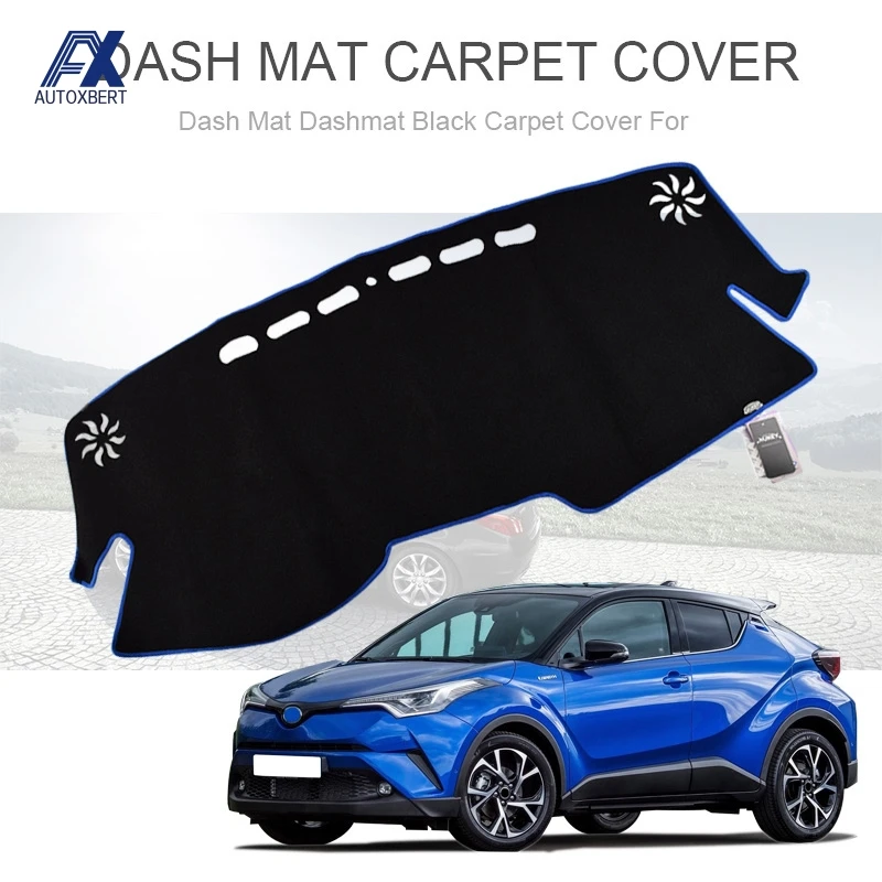 AX Xukey для Toyota C HR CHR 2016 2019 крышка приборной панели коврик Солнцезащитная Накладка ковер синий край