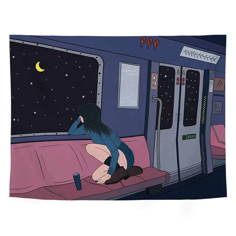 

Colorful Pastel Macrame Tapestry Aesthetic Cute Print Nordic Pastel Tapestry Anime Korean Wall Hanging Decor DE50GT