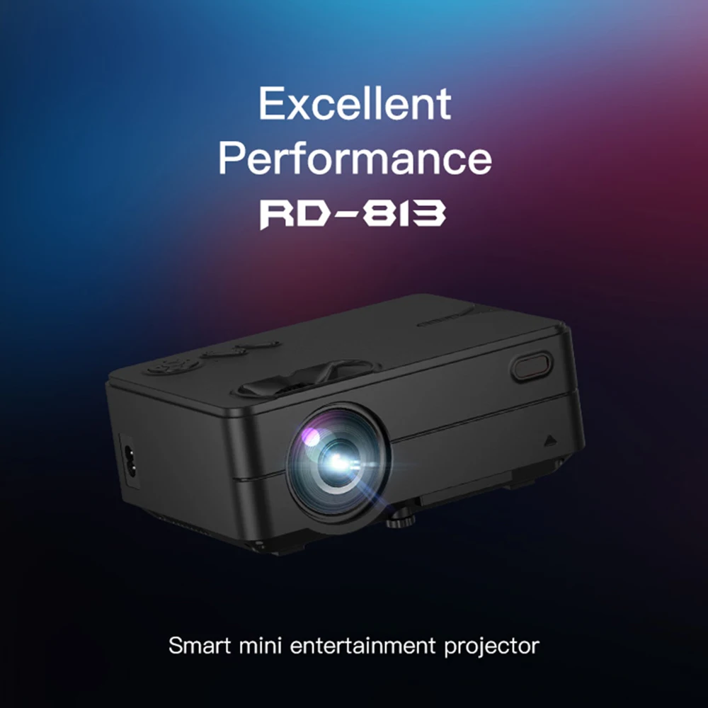 Rigal RD 813 Android проектор 1280x720P WiFi мульти экран домашний кинотеатр Proyector 3D кино HD