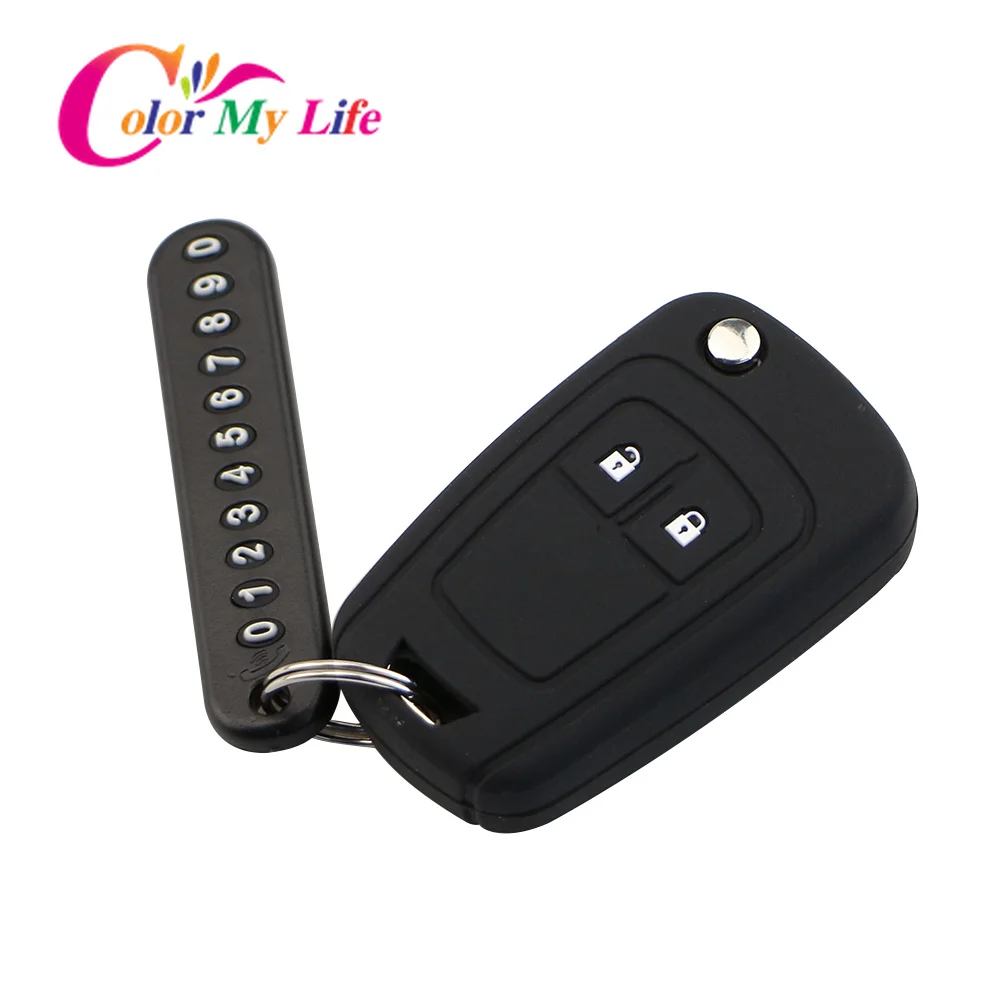 Силиконовый чехол для автомобильного ключа с номером телефона подходит Chevrolet Lova