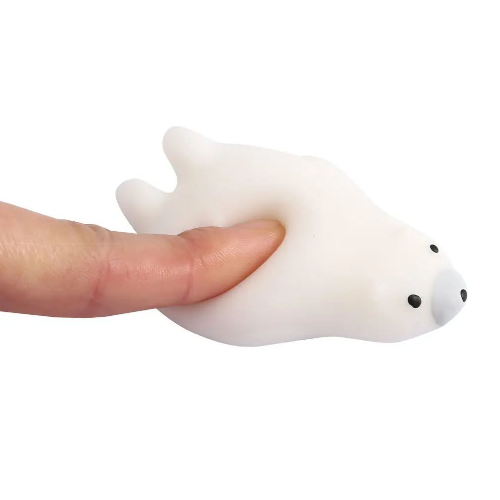 polar bear Мягкие мини мягкие игрушки для снятия стресса милые животные дизайн Skuishy Animales панда для сдавливания декомпрессии игрушки для детей и взрослых - Цвет: polar bear