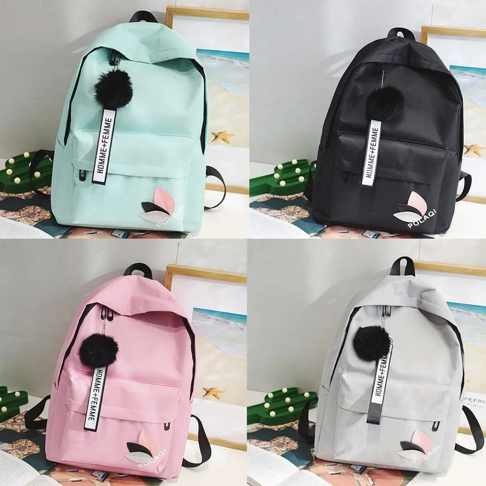 Women's Backpack Nylon Travel Shoulder Bag Black School Bag Girl Multifunctional Small School Backpack for Women 2022