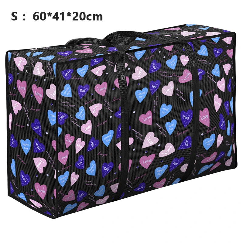 4S 60x41x20cm Большая сумка для путешествий, большая тканая сумка для путешествий, сумка для сортировки одежды из водонепроницаемой пленки, Большая вместительная сумка для доставки - Цвет: 4S 60x41x20cm