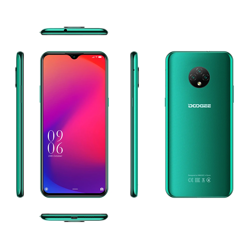DOOGEE X95 6 52 дюймовый мобильный телефон Quad Android 10 4G LTE 2 Гб ОЗУ 16 ПЗУ смартфон MTK6737 4350