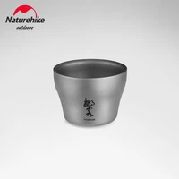 naturehike drunk titanium tass outdoor camping picnic portable pure titanium water cup tea cup beer steins