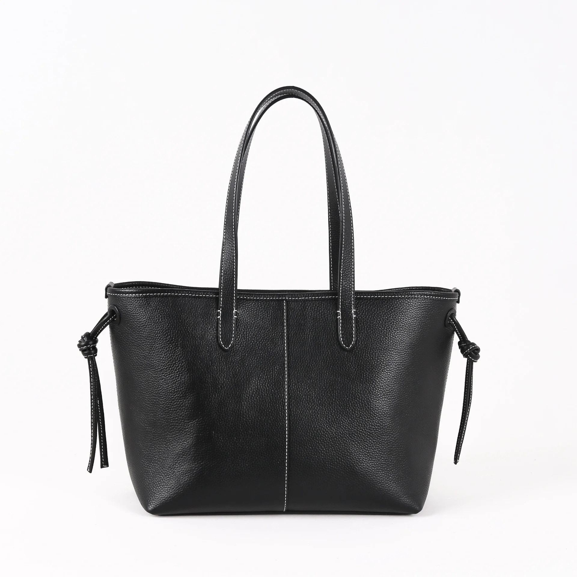 

Japanese simple Tote Bag sign women's large capacity single shoulder bag head leather handbag tote women's bag