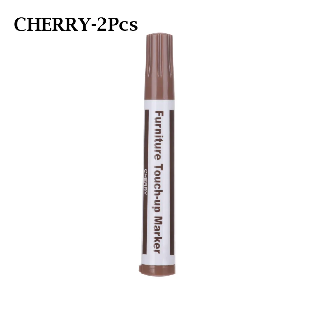 CHERRY-2Pcs 2/3/12/17 шт Ремонтный комплект Ручка патч Красящие Ручки Маркеры наполнитель палочки с защитой от царапин исправить воск восстановить задний фон с изображением деревянного пола патч Красящие ручки - Цвет: CHERRY-2Pcs