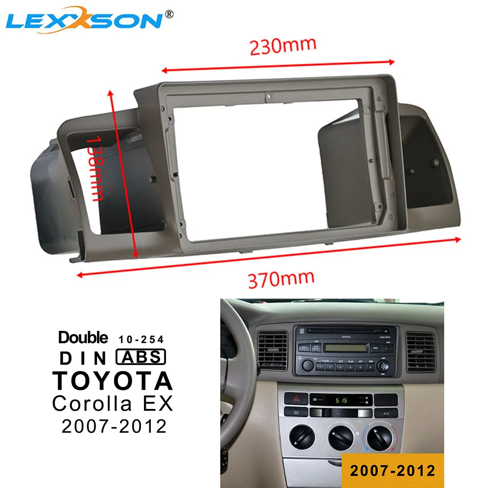 LEXXSON 9 дюймов Автомобильная Радио фасция для TOYOTA Corolla EX 2007-2012 2Din радио плеер Фасции Аудио установка панель адаптеров рамка наборы