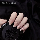 GAM-BELLE французские накладные ногти телесный розовый глянцевый искусственный пресс на ногтях белые кончики в форме эллипса короткие поддельные ногти Сделай Сам маникюр