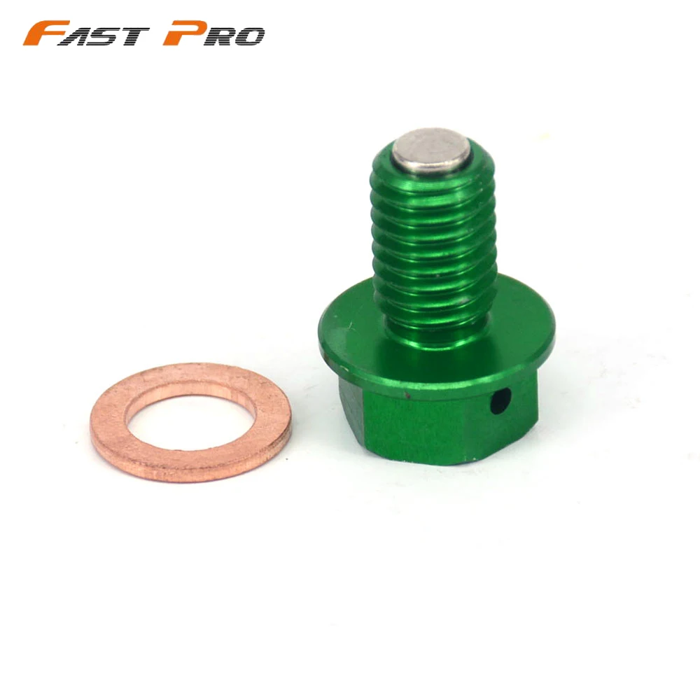 Магнитная заглушка для слива масла мотоцикла CNC KAWASAKI KX65 KX85 KX100 KX125 KX250 KX500 KX250F KX450F