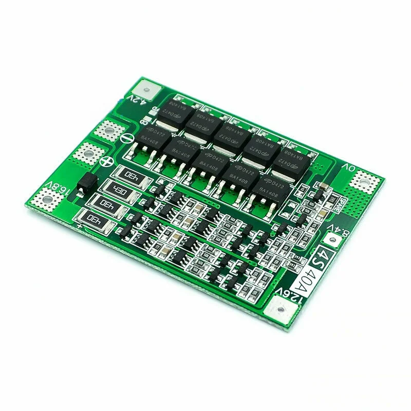 4S 40A литий-ионный аккумулятор 18650 зарядное устройство PCB плата защиты BMS баланс 46*60*3,4 мм 16,8 v-18,1 v