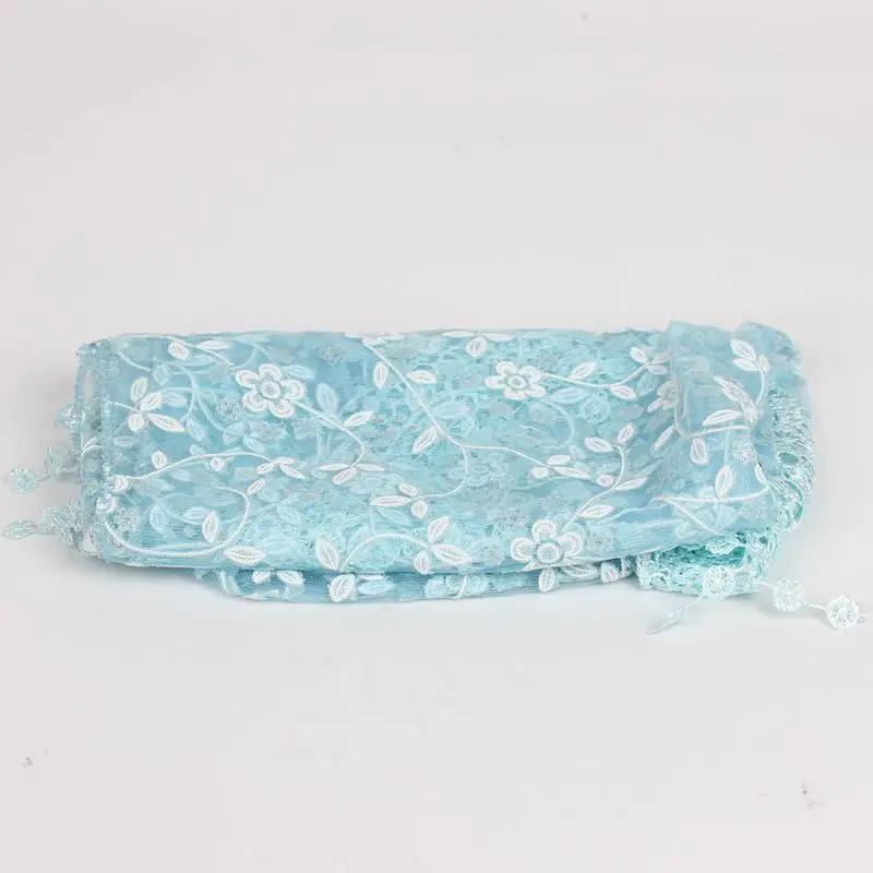 light blue 140*40 см Детские Реквизит одеяло обертывания треугольная форма цветок кружево одеяло s новорожденных Фото обертывания ткань аксессуары - Color: light blue