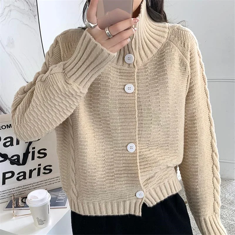 

Вязаный женский модный свитер, кардиган, теплые мягкие свитера, Женский базовый элегантный вязаный свитер, популярная пикантная куртка, жен...